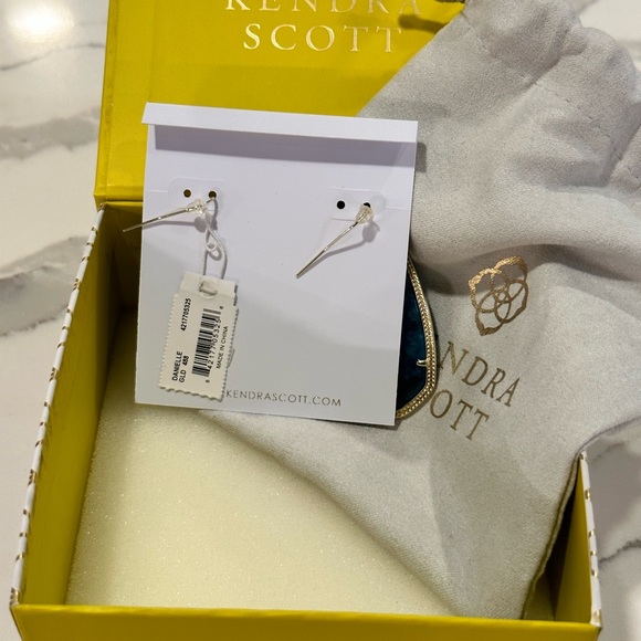 Kendra Scott Aqua Apatite Danielle Earrings - Picture 4 of 7